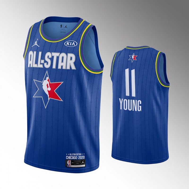 Men Atlanta Hawks #11 Young Blue 2020 All Star NBA Jerseys->atlanta hawks->NBA Jersey